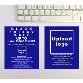 Business Black Friday Sale auf blauem Flyer