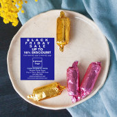 Business Black Friday Sale auf blauem Flyer