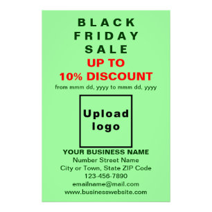 Business Black Friday Sale auf hellgrün Fotodruck