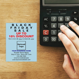 Business Black Friday Sale auf Light Blue Flyer