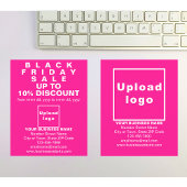 Business Black Friday Sale auf rosa Flyer