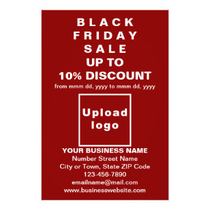 Business Black Friday Sale auf rotem Foto