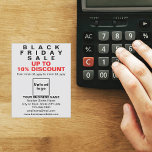 Business Black Friday Sale auf weißem Flyer<br><div class="desc">Anpassbarer Flyer mit Black Friday Sale, Ihr Firmenname und andere Informationen über Ihr Unternehmen, ein Marketing-Material, das Sie verwenden können, um mehr Kunden anzuziehen. Passen Sie es an und vertreiben Sie es, um mehr Kunden zu gewinnen, Ihre Produkte oder Kunden zu kaufen, um Ihre Dienste zu mögen. Designfarben sind schwarze...</div>
