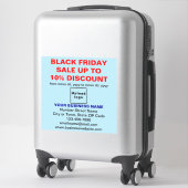 Business Black Friday Sale in Light Blue Aufkleber (Koffer)