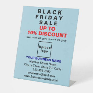 Business Black Friday Sale in Light Blue Sockelschild