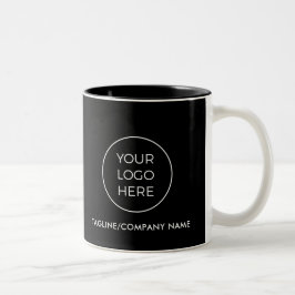 Business Black Logo-Tasse Zweifarbige Tasse