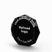 Business Black Octagon Form Foto Block (Rechts)