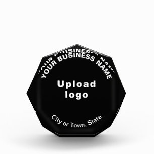 Business Black Octagon Form Foto Block