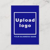 Business Blue Enclosure Card Begleitkarte (Rückseite)