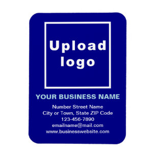 Business Blue Flexible Foto Magnet