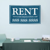 Business Blue Rent Website Telefon Banner (Messeveranstaltung)