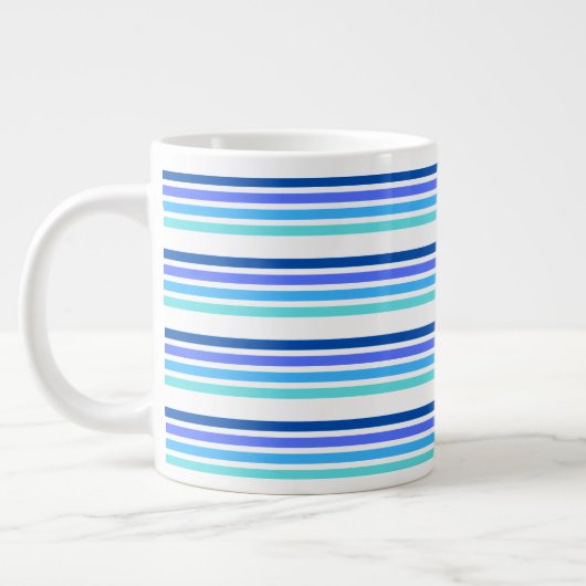 Business Blue Stripe Tee Kaffee Spezialität Tasse (Links)