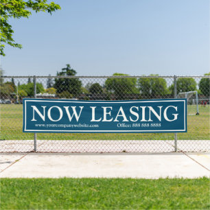 Business Blue White jetzt Leasing Website Telefon Banner