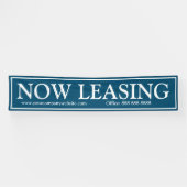 Business Blue White jetzt Leasing Website Telefon Banner (Horizontal)