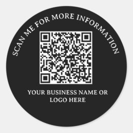 Business Boost: QR-Code-Aufkleber Runder Aufkleber