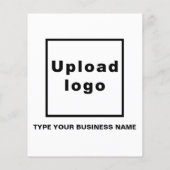 Business Brand Name on Black and White Flyer (Hinten)