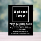 Business Brand on Black Acrylic Sign Acrylschild (Neutral)