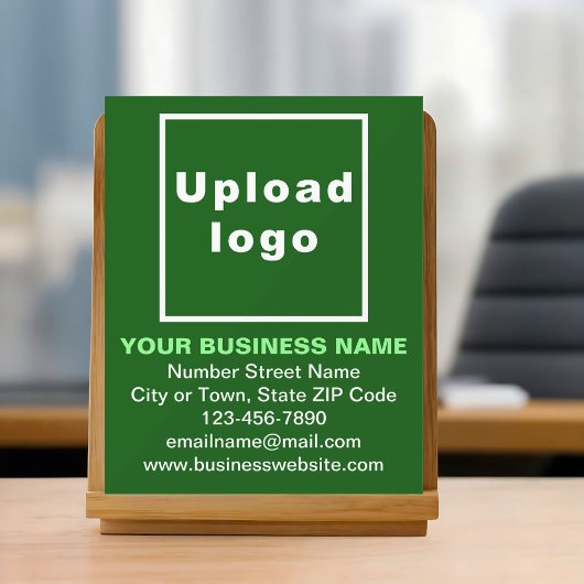 Business Brand on Green Acrylic Sign Acrylschild
