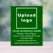Business Brand on Green Acrylic Sign Acrylschild (Neutral)