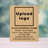 Business Brand on Light Brown Acrylic Sign Acrylschild (Neutral)