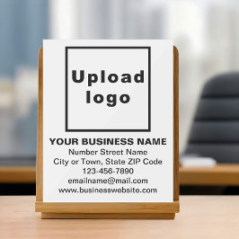 Business Brand on White Acrylic Sign Acrylschild