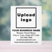 Business Brand on White Acrylic Sign Acrylschild (Neutral)