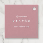 Business Branded Custom Thank you for your order Geschenkanhänger (Rückseite)