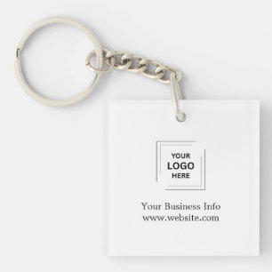 Business Branding Ihr Logo Modern Minimalistisch Schlüsselanhänger