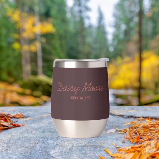 Business brauner einfacher individuelle Name (Außenbereich)