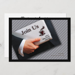 Business Breakfast Meeting Berufliche Ansammlung Einladung