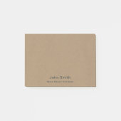 Business Brown Kraft Post-it Klebezettel (Vorderseite)