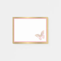 Business Butterfly Pink Gold 4x3