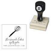 Business Cake Mixer Whisk Heart Logo Gummistempel (Stempel)