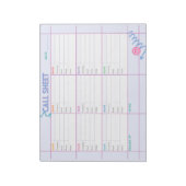Business Call Planner & Tracking Sheet Notepad Notizblock (Rotiert)