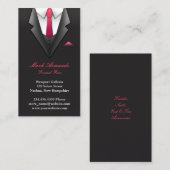 Business Card Anzug Visitenkarte (Vorne/Hinten)