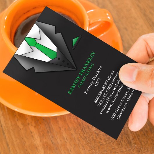 Business Card Anzug Visitenkarte