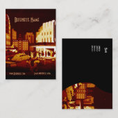 Business Card Art Deco Visitenkarte (Vorne/Hinten)