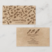 Business Card Backen und Kochen Visitenkarte (Vorne/Hinten)