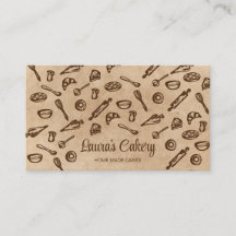 Business Card Backen und Kochen