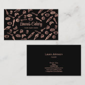 Business Card Backen und Kochen Visitenkarte (Vorne/Hinten)