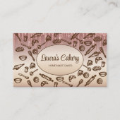 Business Card Backen und Kochen Visitenkarte (Vorderseite)