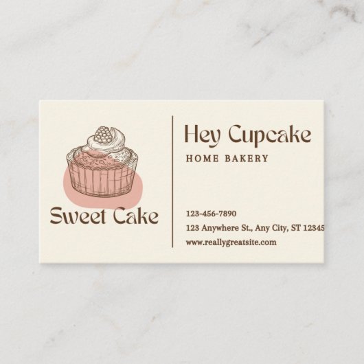 Business Card Bäckerei Visitenkarte (Vorderseite)
