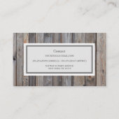 Business Card beruflichen Holzschnitzel Visitenkarte (Rückseite)