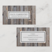 Business Card beruflichen Holzschnitzel Visitenkarte (Vorne/Hinten)