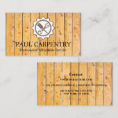 Business Card beruflichen Holzschnitzel Visitenkarte (Vorne/Hinten)