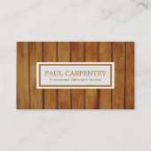 Business Card beruflichen Holzschnitzel Visitenkarte (Vorderseite)