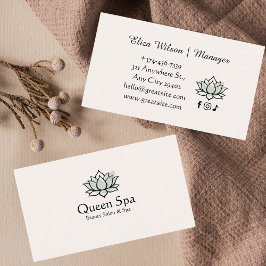 Business Card Beruhigung Visitenkarte