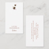Business Card "Blumen und Bienen" Visitenkarte (Vorne/Hinten)
