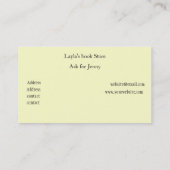 Business Card buchen Visitenkarte (Rückseite)