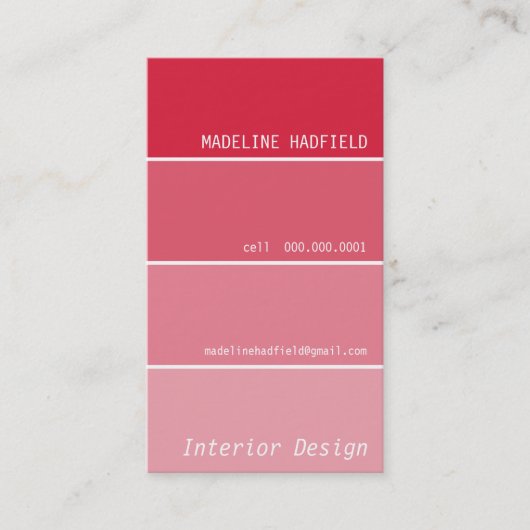 BUSINESS CARD-Chip roter sehen Visitenkarte (Vorderseite)